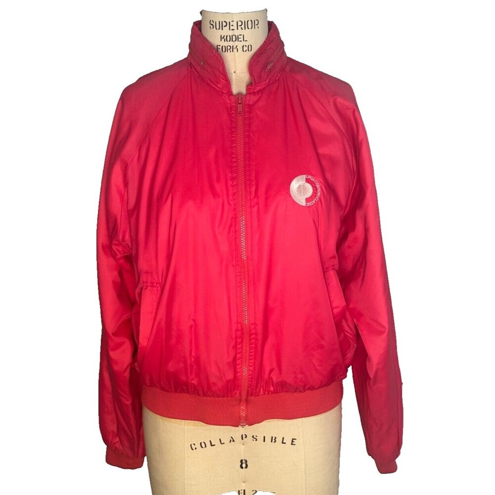 Vintage Pink LPGA Corning Classic Golf Bomber Jacket sz L La Mode Rain Coat y2k